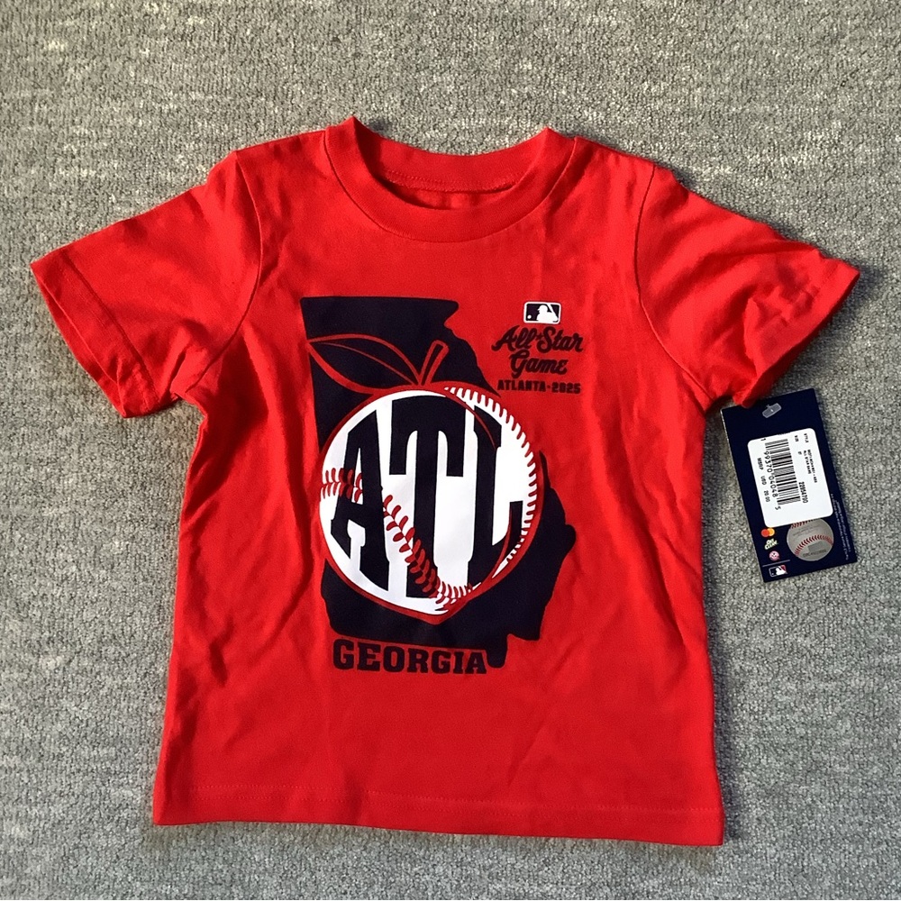 Genuine Merchandise NWT 2025 All-Star Game Atlanta Georgia Kids Tee Sz. 2T